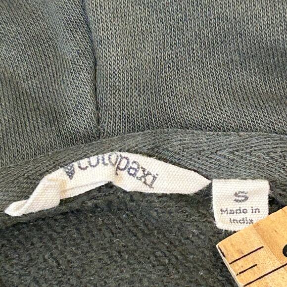 Cotopaxi llama logo men's green logo hoodie woods color sweatshirt size S - Picture 9 of 11